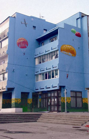 Facade painted in 2005